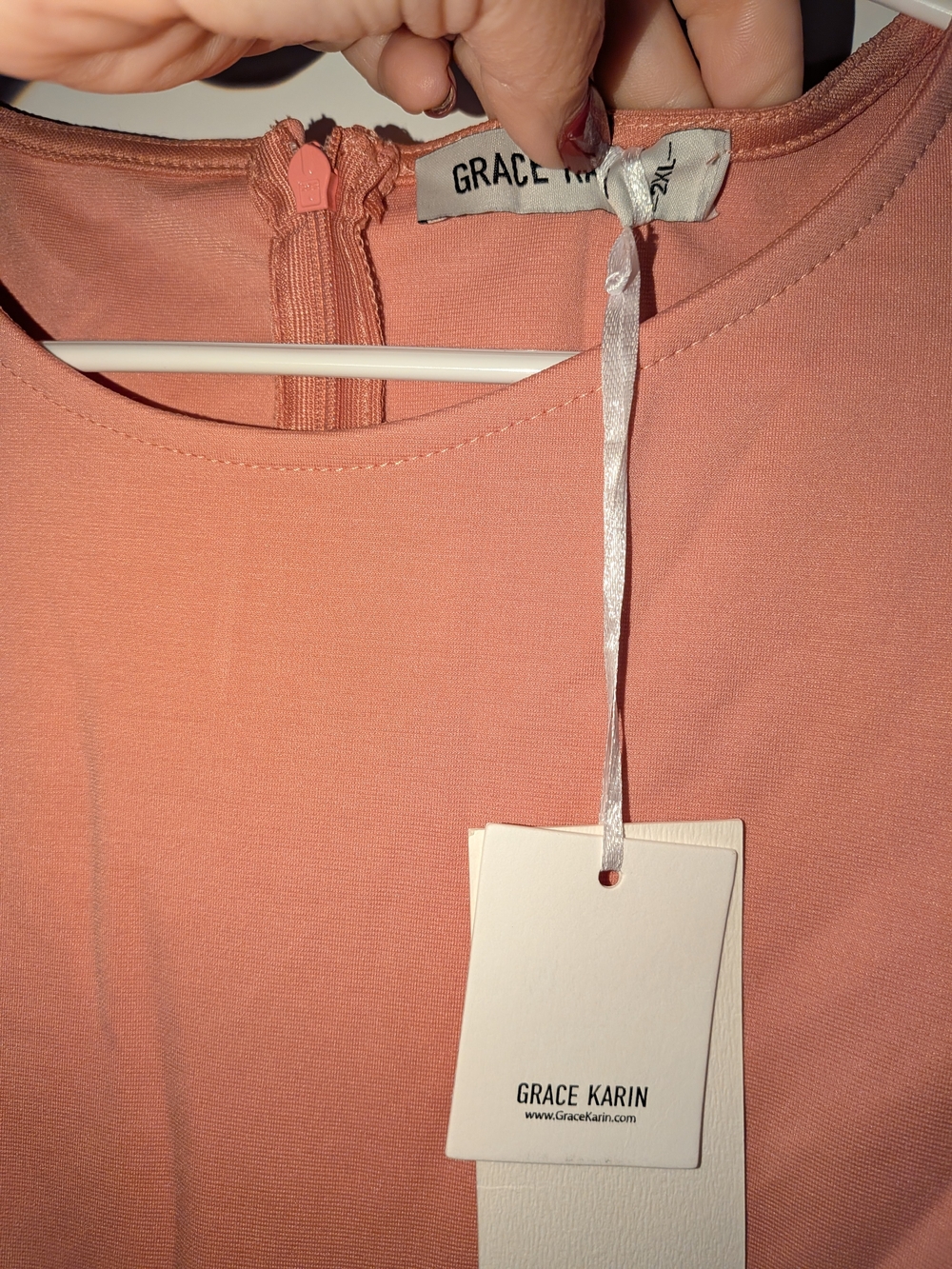 Grace Karin Dusty Rose Dress - Sleeveless Elegant Top